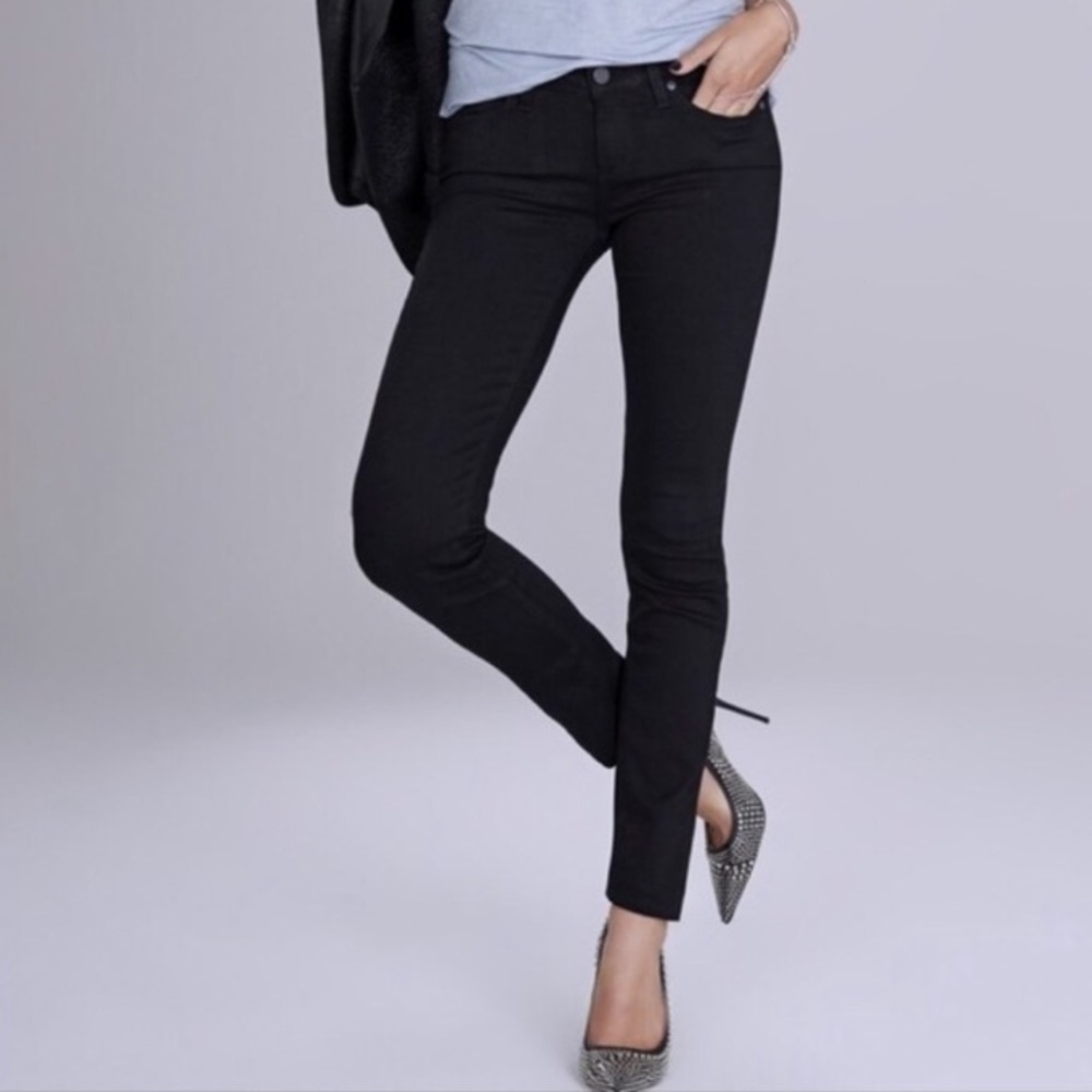 Paige Skyline Skinny Black Jeans Size 28